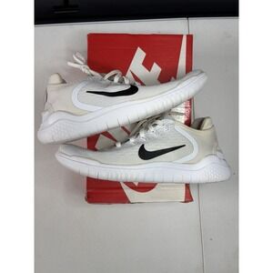 NIKE FREE RN 2018 Men's Shoes White/Black 942836 100 Size 7.5M/9W